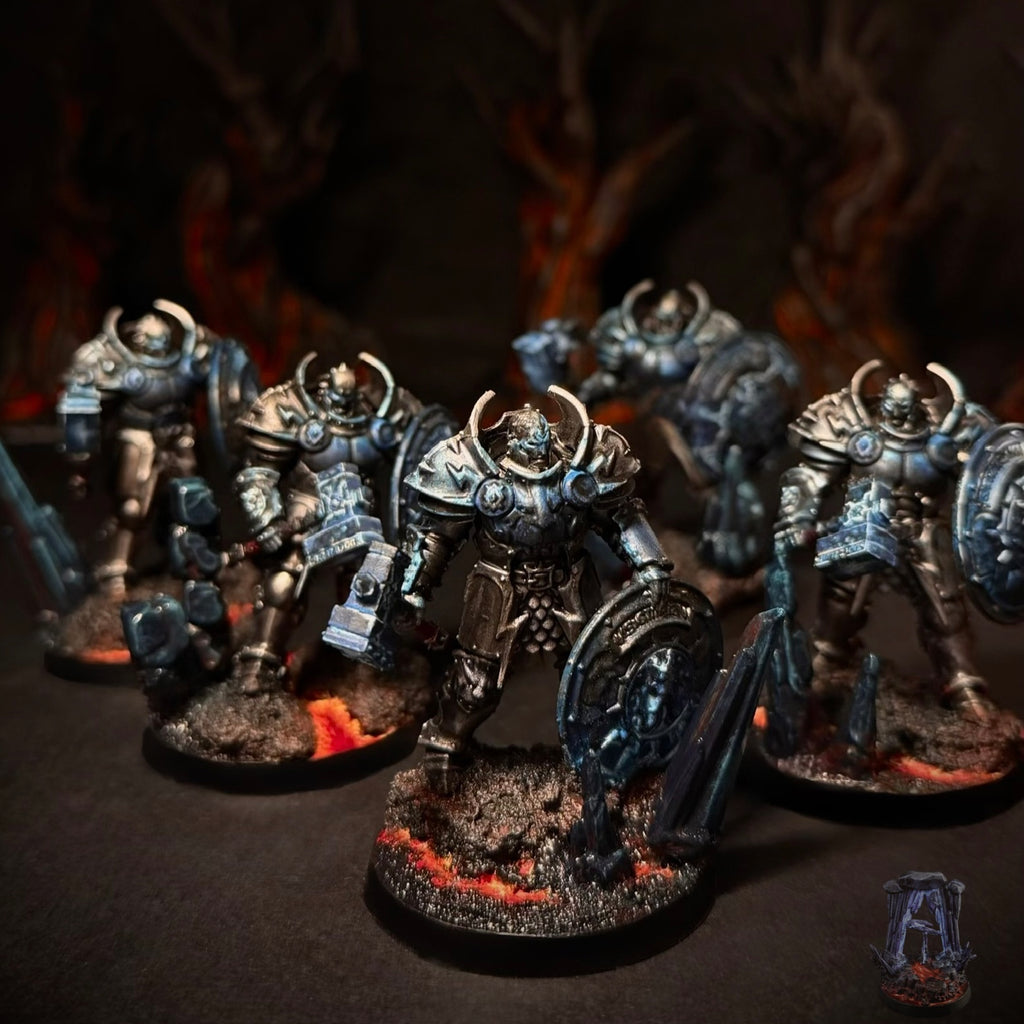 Hand Painted Bases - Lava (scenic)